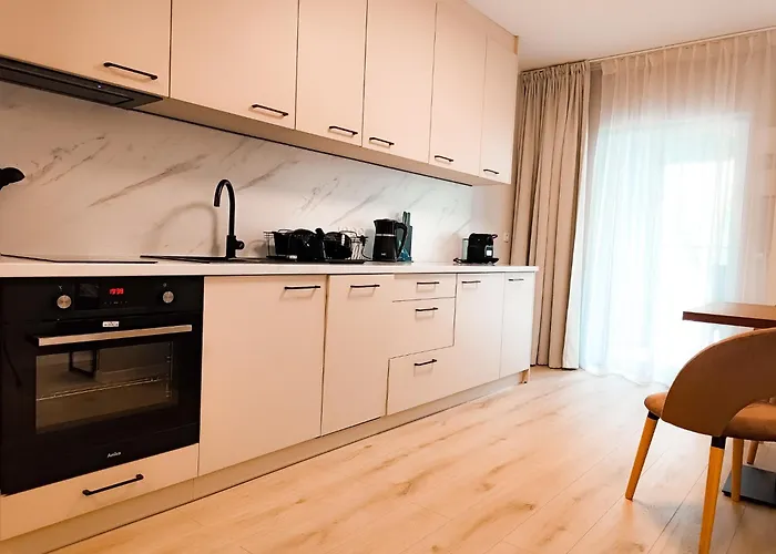 Modern City Square Apartment With Balcony